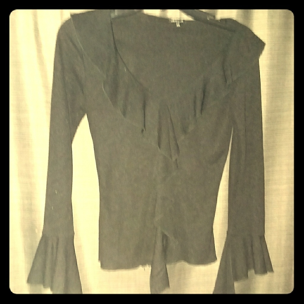 XS  black women's  blouse